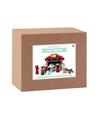 cupcakes & cartwheels 10pc Felt Nativity Set