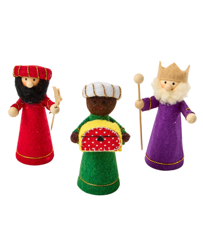 10pc Handcrafted Felt Nativity Set | Two's Company