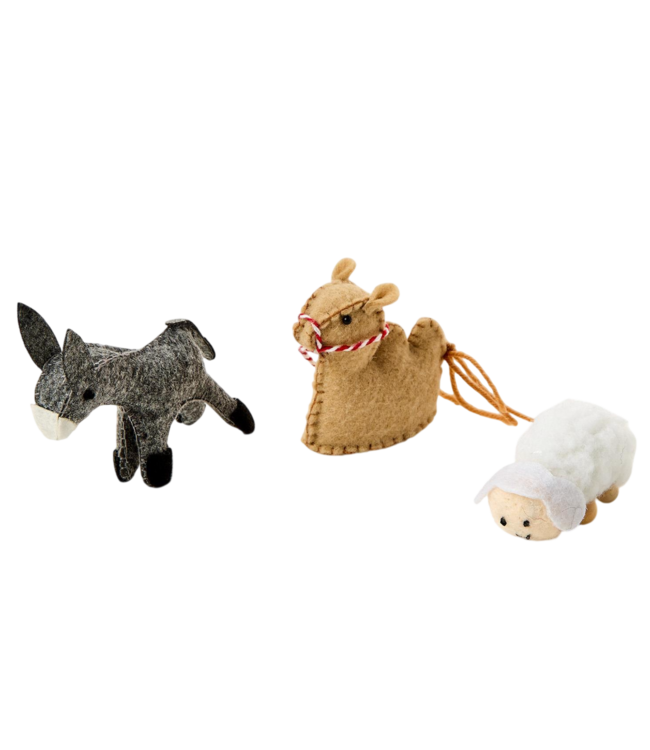 10pc Handcrafted Felt Nativity Set | Two's Company