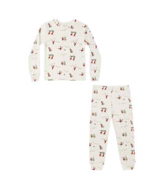 Rylee & Cru Gnome Village Organic L/S Pajama Set