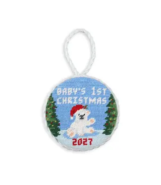 Smathers & Branson Baby's 1st Christmas Polar Bear 2027 Ornament
