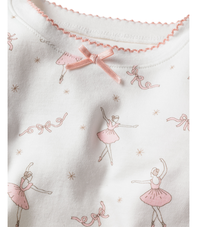 Sugar Plum Fairy Kid's Pima Snug Fit Pajama Set | Petite Plume
