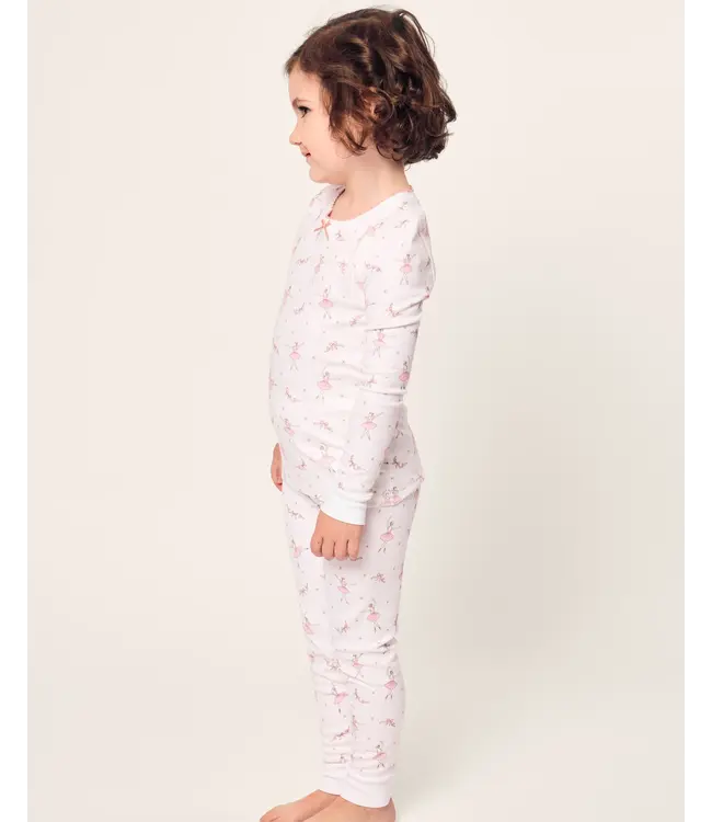 Sugar Plum Fairy Kid's Pima Snug Fit Pajama Set | Petite Plume