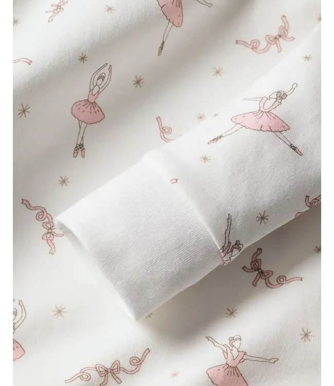 Sugar Plum Fairy Kid's Pima Snug Fit Pajama Set | Petite Plume