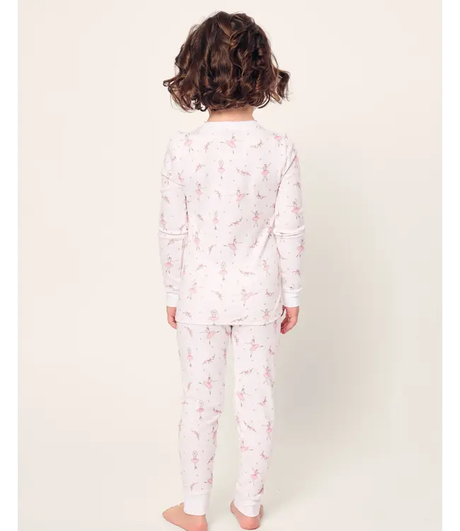 Sugar Plum Fairy Kid's Pima Snug Fit Pajama Set | Petite Plume