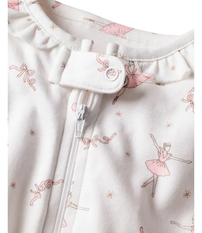 Sugar Plum Fairy Baby's Pima Romper | Petite Plume