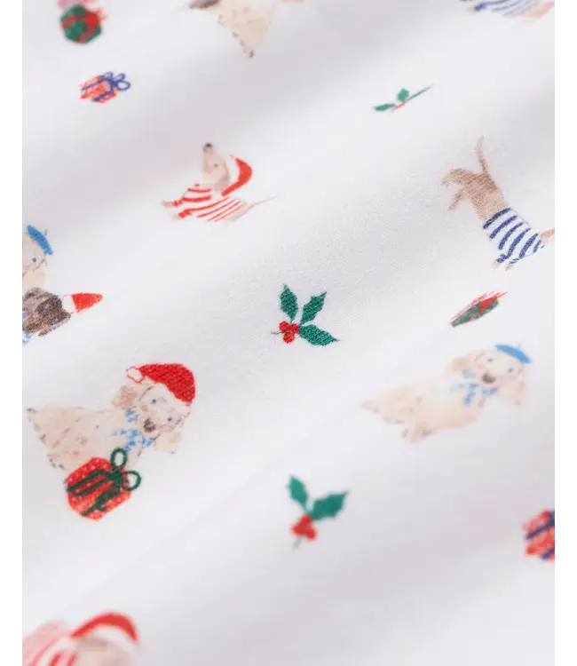 Woof de Noel Kids' Christmas Pima Snug Fit Pajama Set | Petite Plume