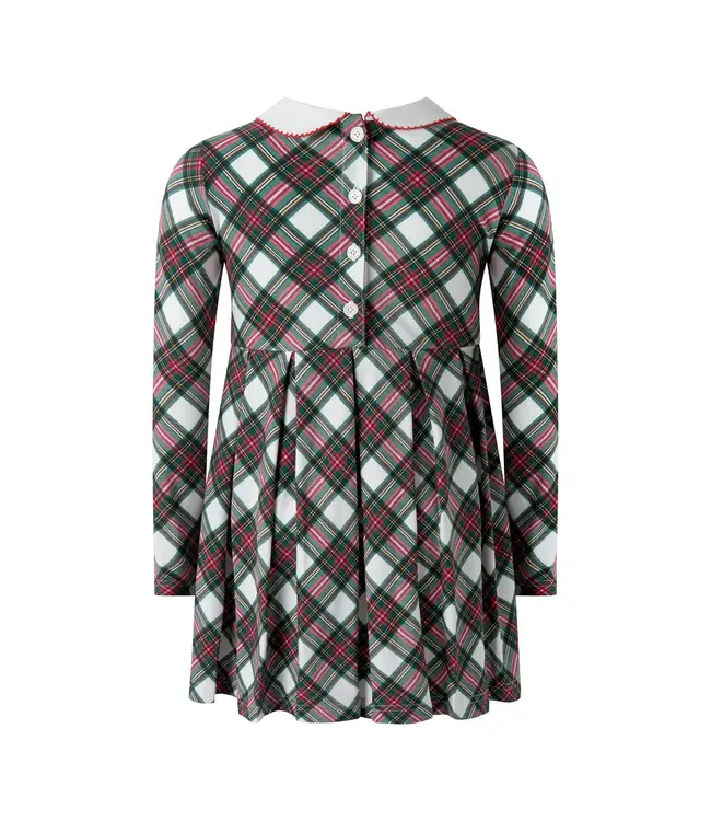 Tartan Jersey Girls Dress | Rachel Riley