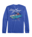 Dazzling Blue L/S Holiday Santa Console Tee