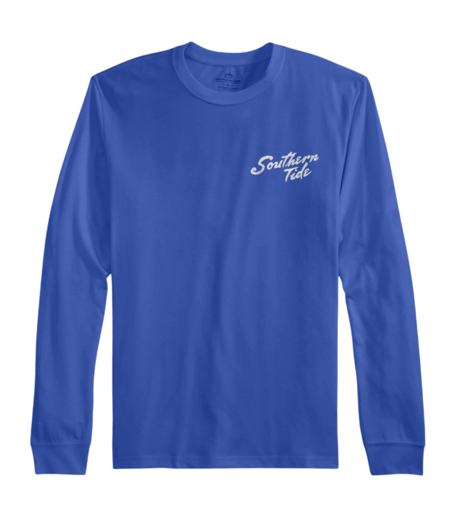 Dazzling Blue L/S Holiday Santa Console Tee