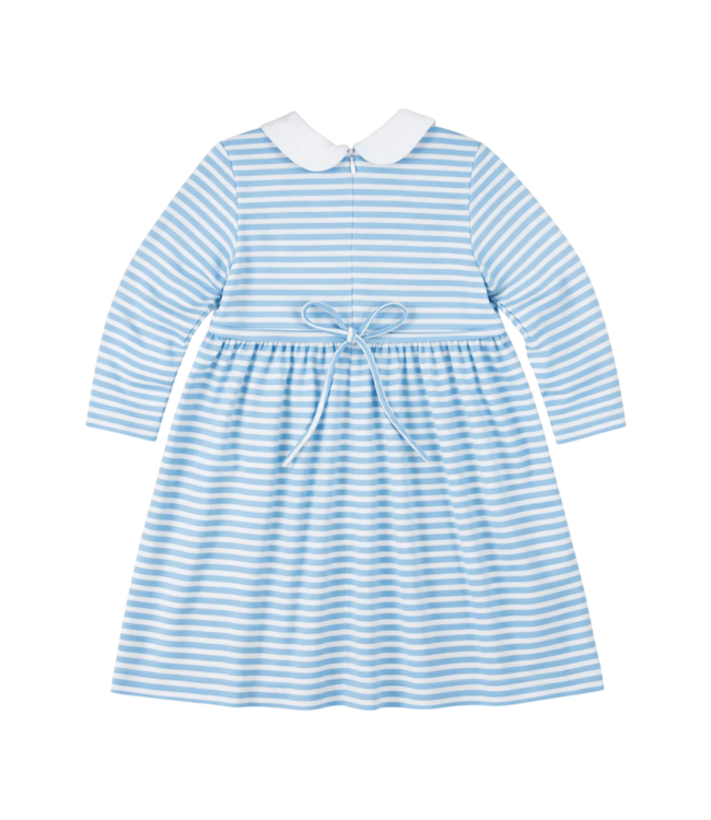 Stripe Knit Dress with Flowers | Florence Eiseman