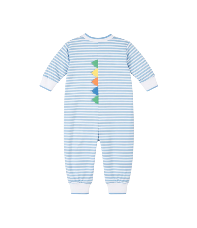 Stripe Knit Longall with Dinosaur | Florence Eiseman