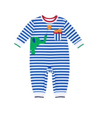 Florence Eiseman Stripe Knit Longall with Elephant & Basketballs
