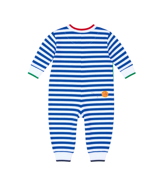 Stripe Knit Longall with Elephant & Basketballs | Florence Eiseman
