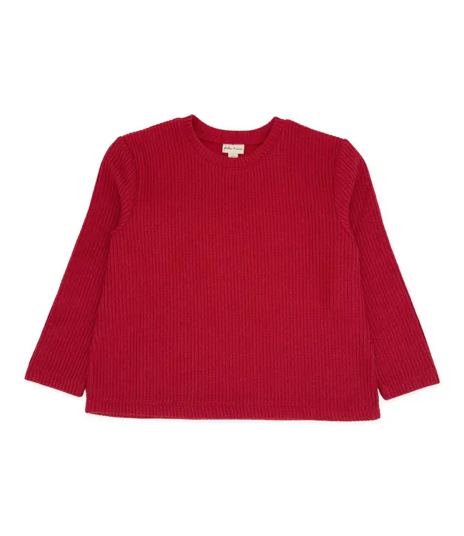 Girls Woodland Sweater Knit Set - Red Velvet | Feather 4 Arrow