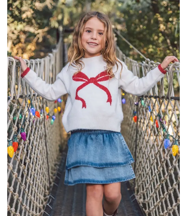 Camille Bow Sweater - Ivory | Feather 4 Arrow