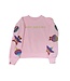 Girls Merry Christmas Sequin Ornaments Sweatshirt | Paper Flower