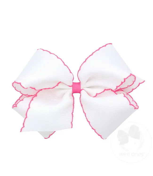 King Moonstitch Grosgrain Contrasting Hair Bow | Wee Ones