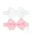 Two Mini Scallop Bows with Bands | Wee Ones