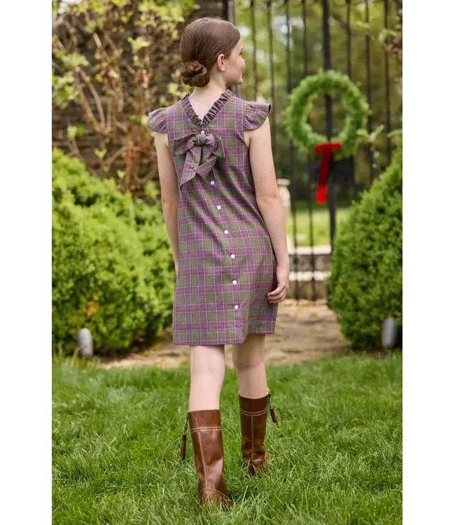 Girls Thornhill Plaid Elizabeth Dress | Little English