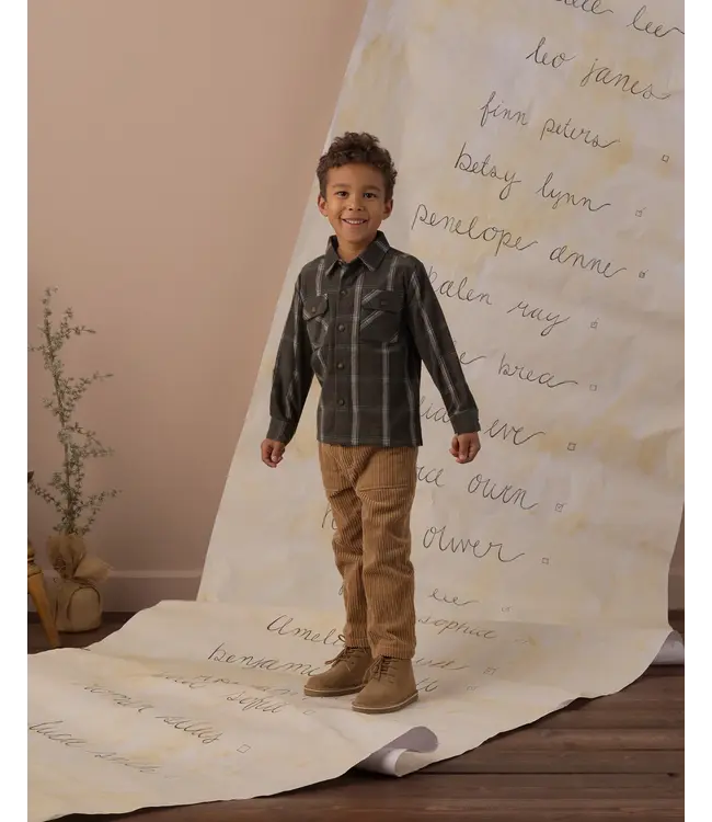 Boys Evergreen Holiday Plaid Flannel Shirt | Rylee + Cru