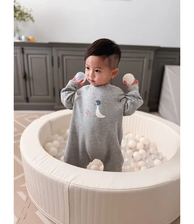 Football Goose Fleece Baby Jumpsuit | Gunamuna