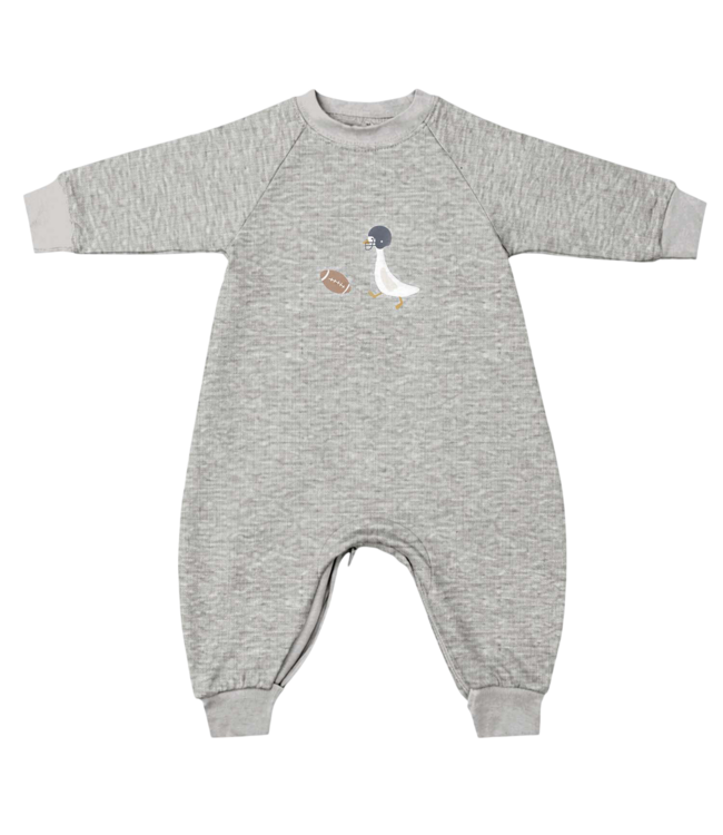Football Goose Fleece Baby Jumpsuit | Gunamuna