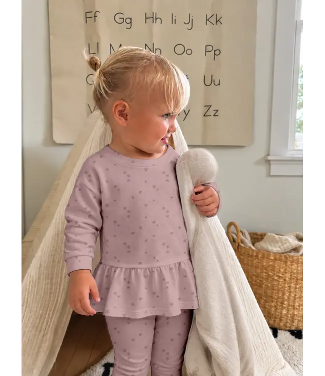 Dazzle Fleece Ruffled Sweatsuit | Gunamuna