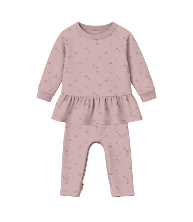 Dazzle Fleece Ruffled Sweatsuit | Gunamuna