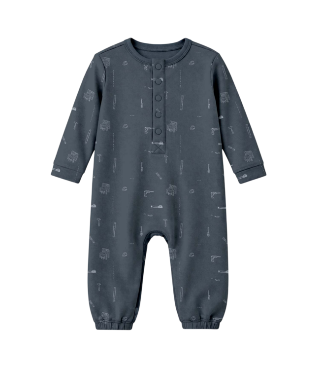Tools Henley Baby Jumpsuit | Gunamuna