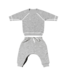Heather Grey Fleece Baby Sweatsuit | Gunamuna