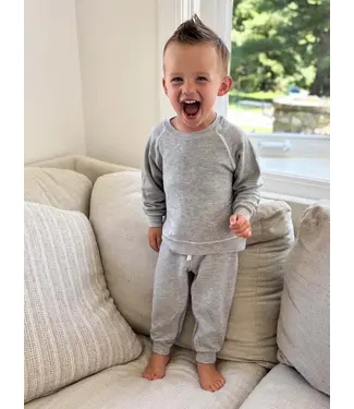 gunamuna Heather Grey Fleece Sweatsuit