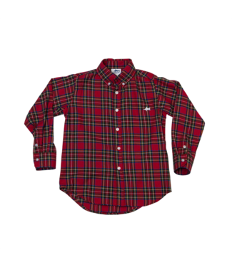 Saltwater Boys Co. Red Plaid Carter Oxford Shirt