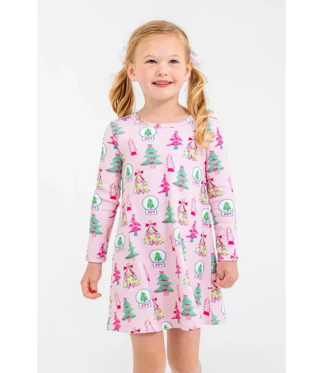 Christmas Coloring Contest Long Sleeve Polly Play Dress