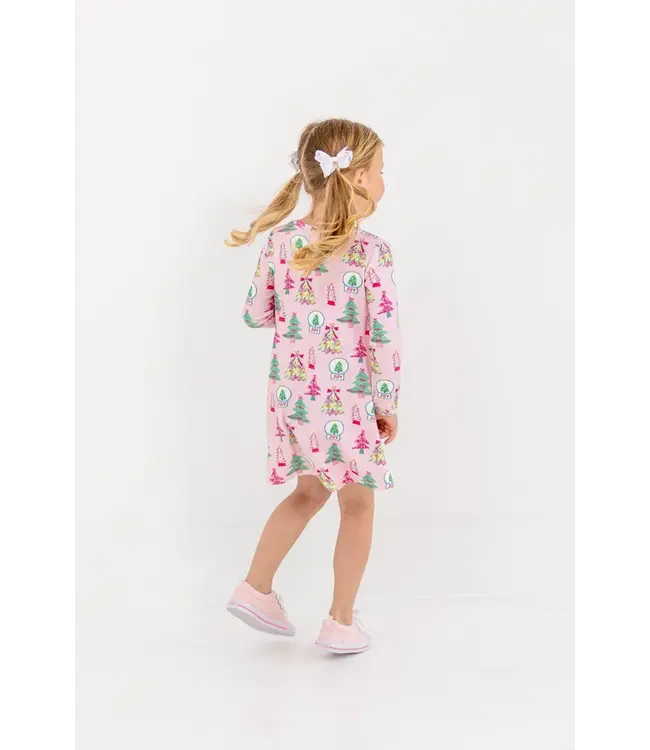 Christmas Coloring Contest Long Sleeve Polly Play Dress