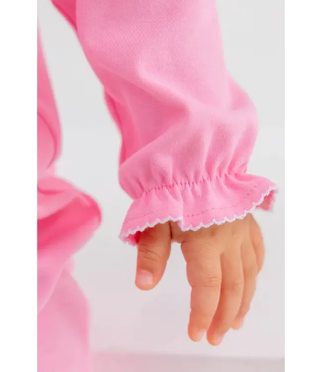 Risby Romper - Hamptons Hot Pink with Worth Avenue White and Bow Smocking