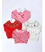 Isabelle's Intarsia Sweater - Hamptons Hot Pink with Scalloped Bow