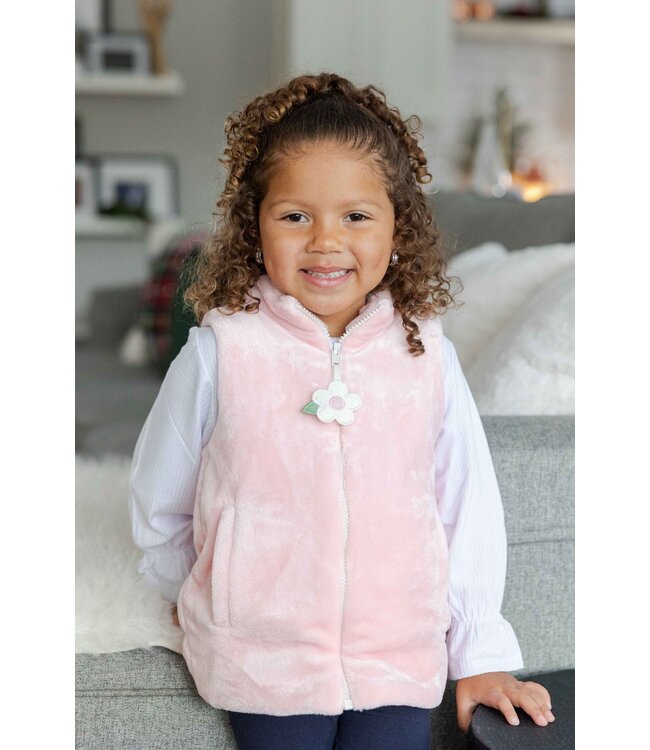 Plush Fleece Zip Up Vest