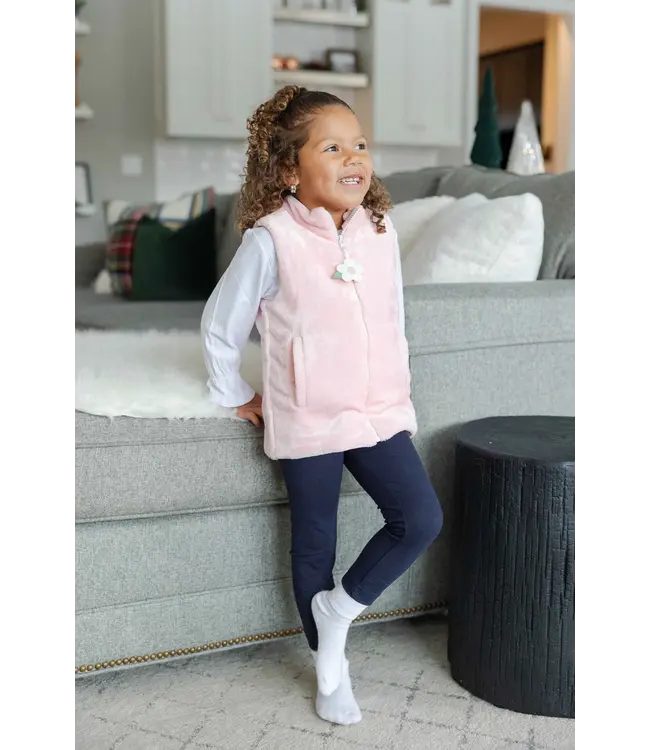 Plush Fleece Zip Up Vest