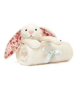 Jellycat Blossom Cream Bunny 'Berry' Blankie