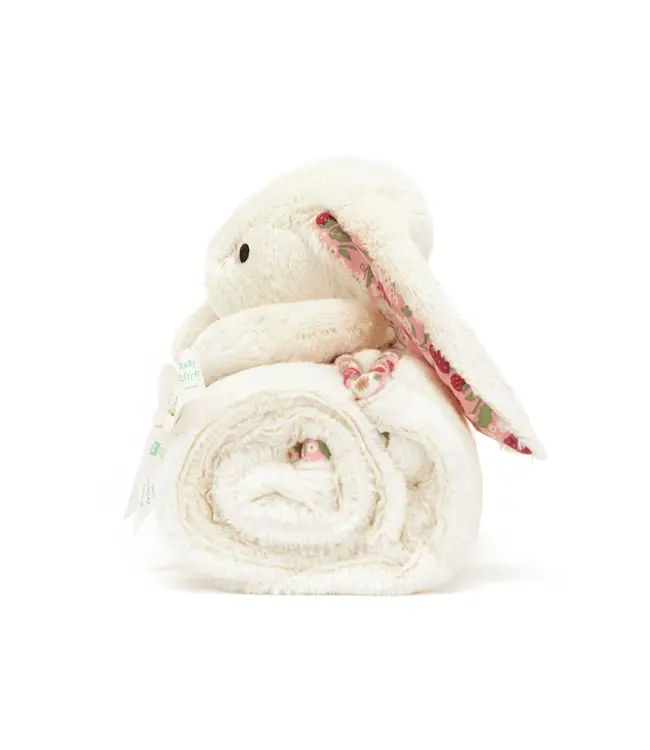 Blossom Cream Bunny 'Berry' Blankie