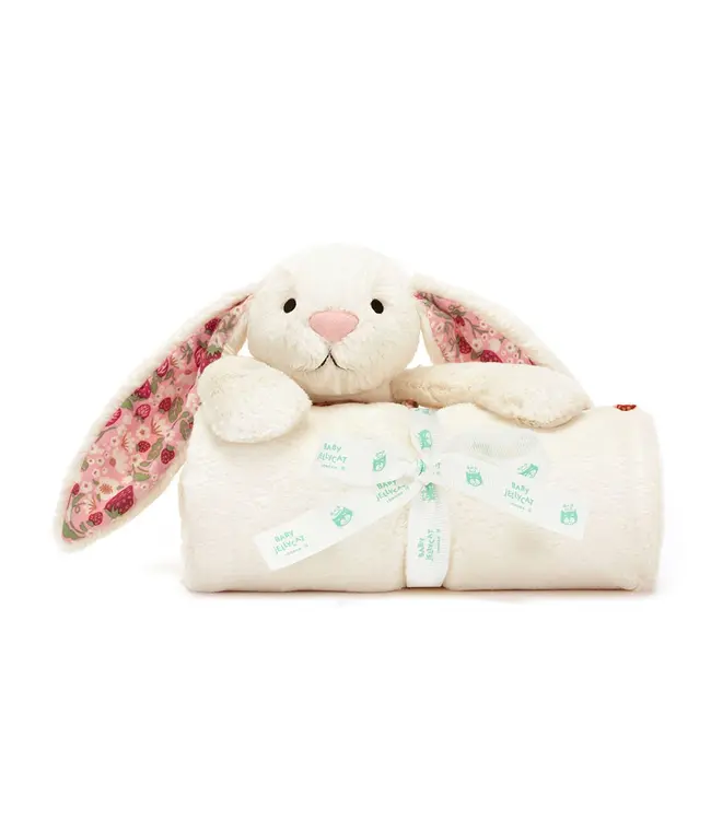 Blossom Cream Bunny 'Berry' Blankie