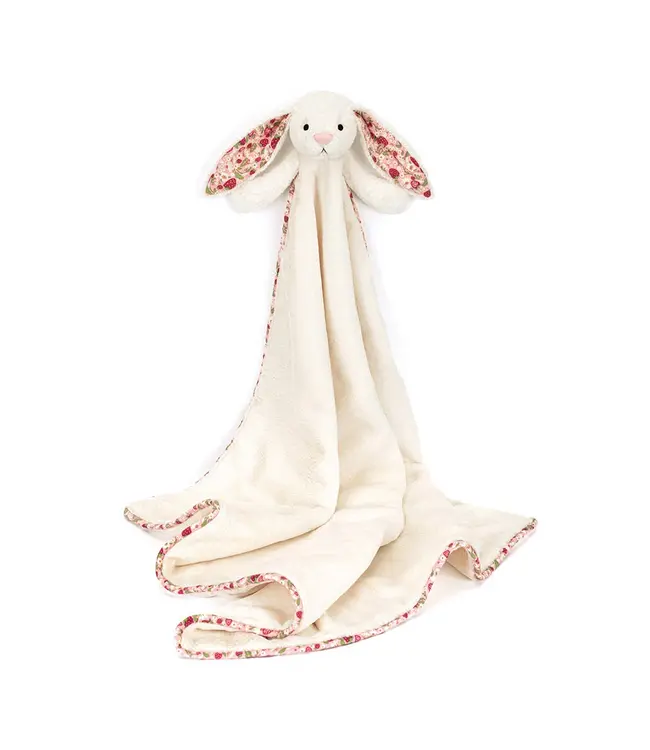 Blossom Cream Bunny 'Berry' Blankie