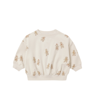 Quincy Mae Parchment Gingerbread Relaxed Fleece Sweatshirt