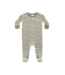 Hidden Snap Footie Spruce Stripe