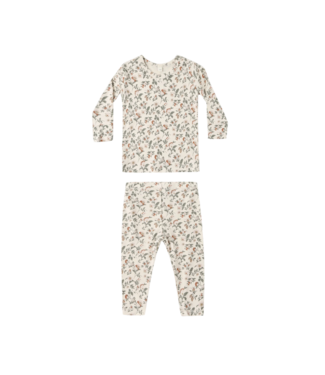 Quincy Mae Holiday Floral Bamboo Pajama Set