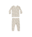 Bamboo Pajama Set Holiday Floral