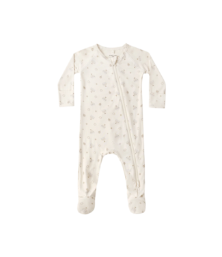 Quincy Mae Hanukkah Bamboo Zip Footie