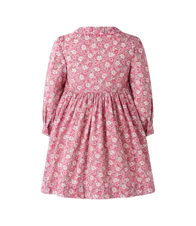 English Garden Smocked Button-Front Dress