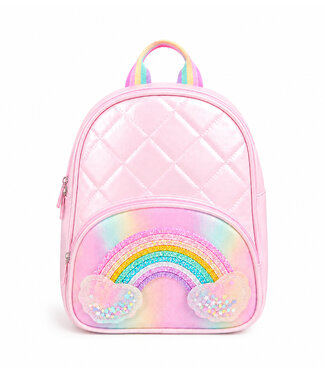 Rainbow Glitter Pink Backpack
